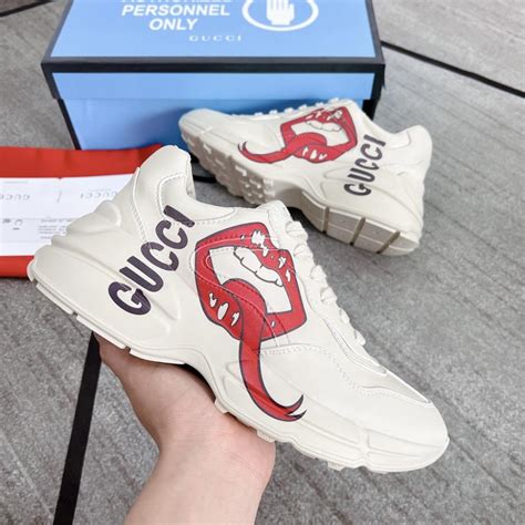 spike gucci sneakers|Gucci rhyton lips.